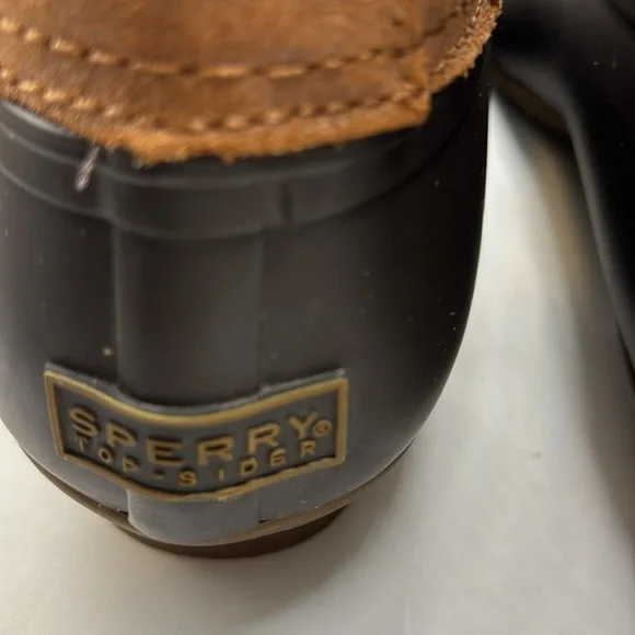 Sperry Top-Sider Rip duck Boots w/faux fur tan & brown SZ 9 waterproof outdoor - Picture 15 of 16